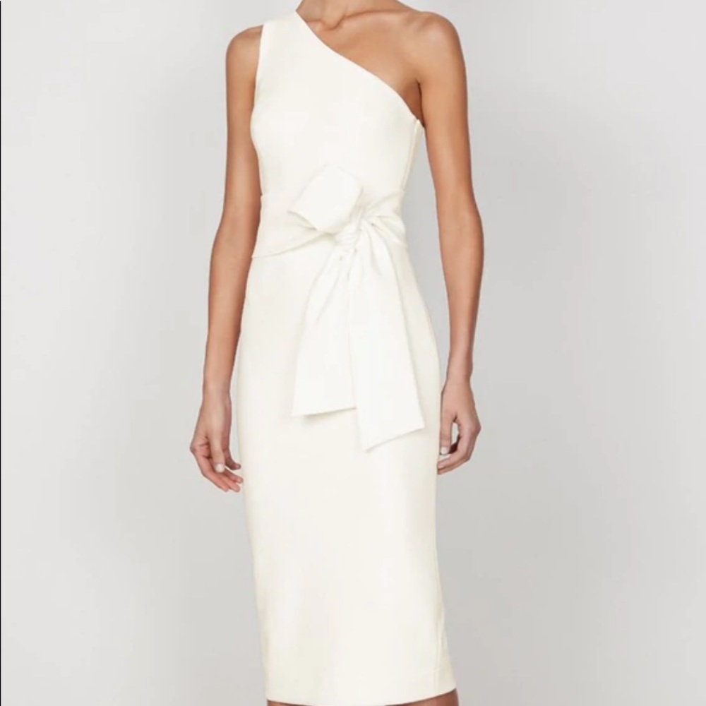 Shona Joy Lucy Dress One Shoulder Midi Dress